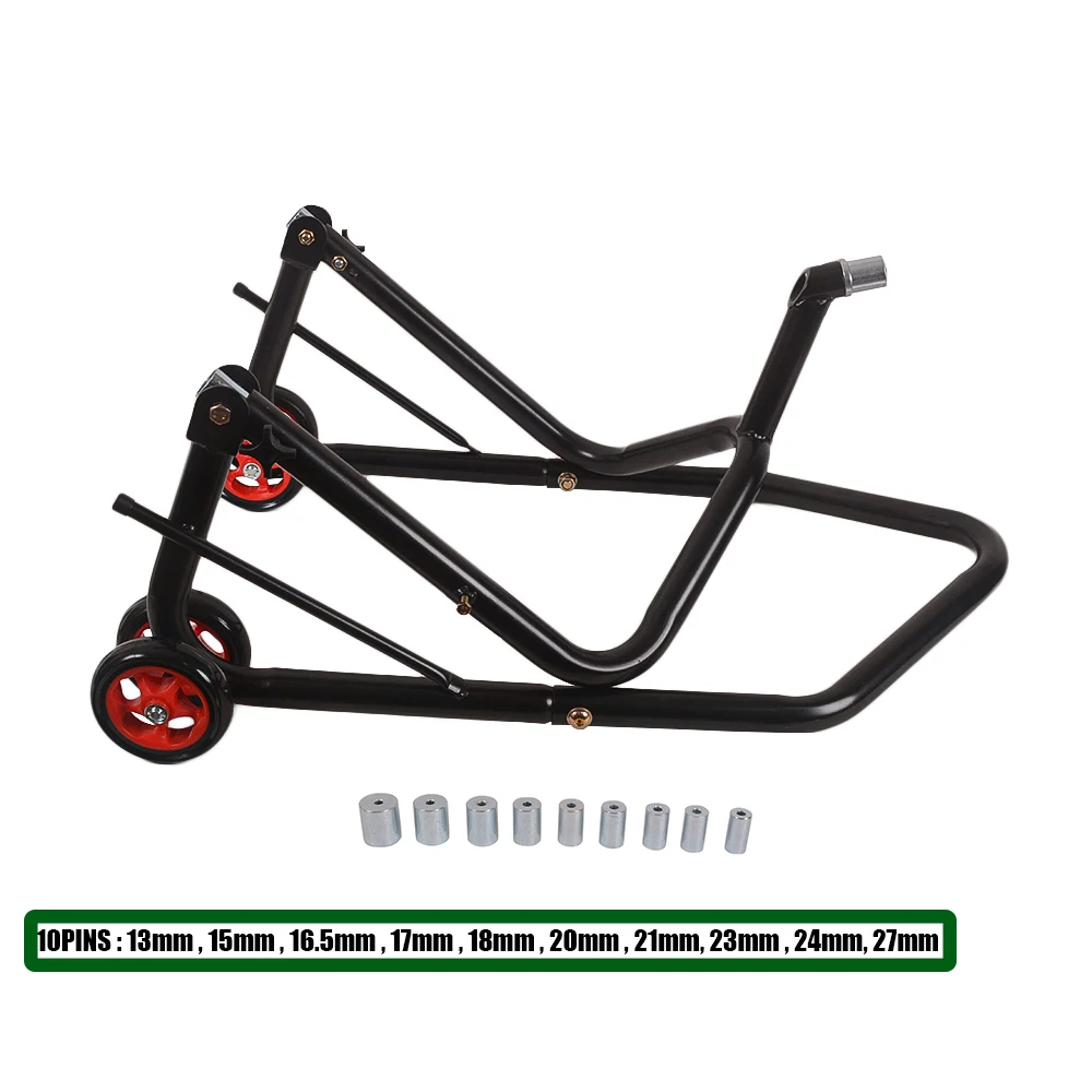Adjustable Steel Head Lift Stand With Pin Adapter HEAVY DUTY MOTORCYCLE MOTORBIKE FRONT HEAD LIFT STAND