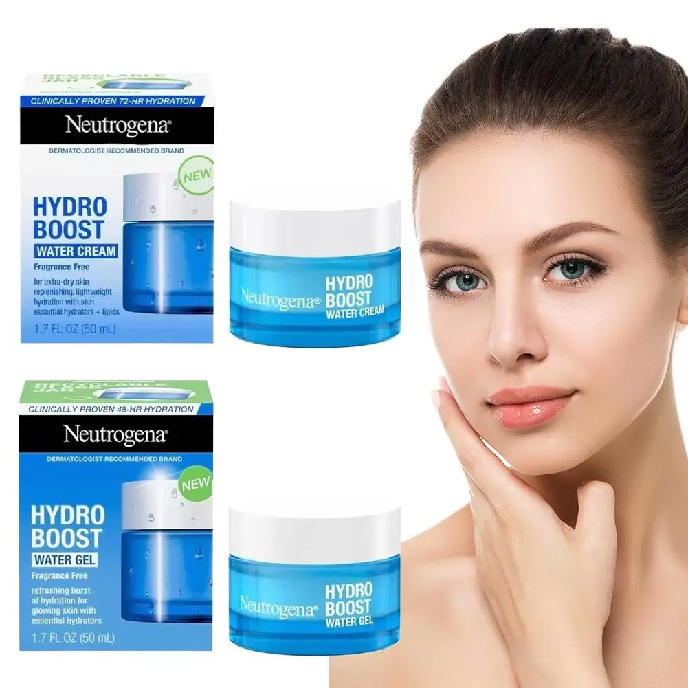 

Hyaluronic Acid Hydrating Face Moisturizer Cream Hydro Boost Water Gel Revitalizing Brightening Smooth Extra-Dry Face Skincare