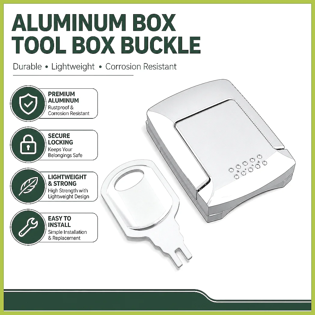 Zinc Alloy Toggle Latch Lock Hardware Buckle for Aluminum Tool Box Rolling Molding Case Travel Luggage Replacement