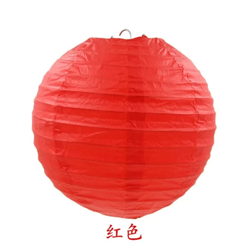 1pc White Color A Variety of Sizes Chinese Paper Lanterns Wedding Birthday Event Party Decoration Holiday Supplies Paper Balls view 5