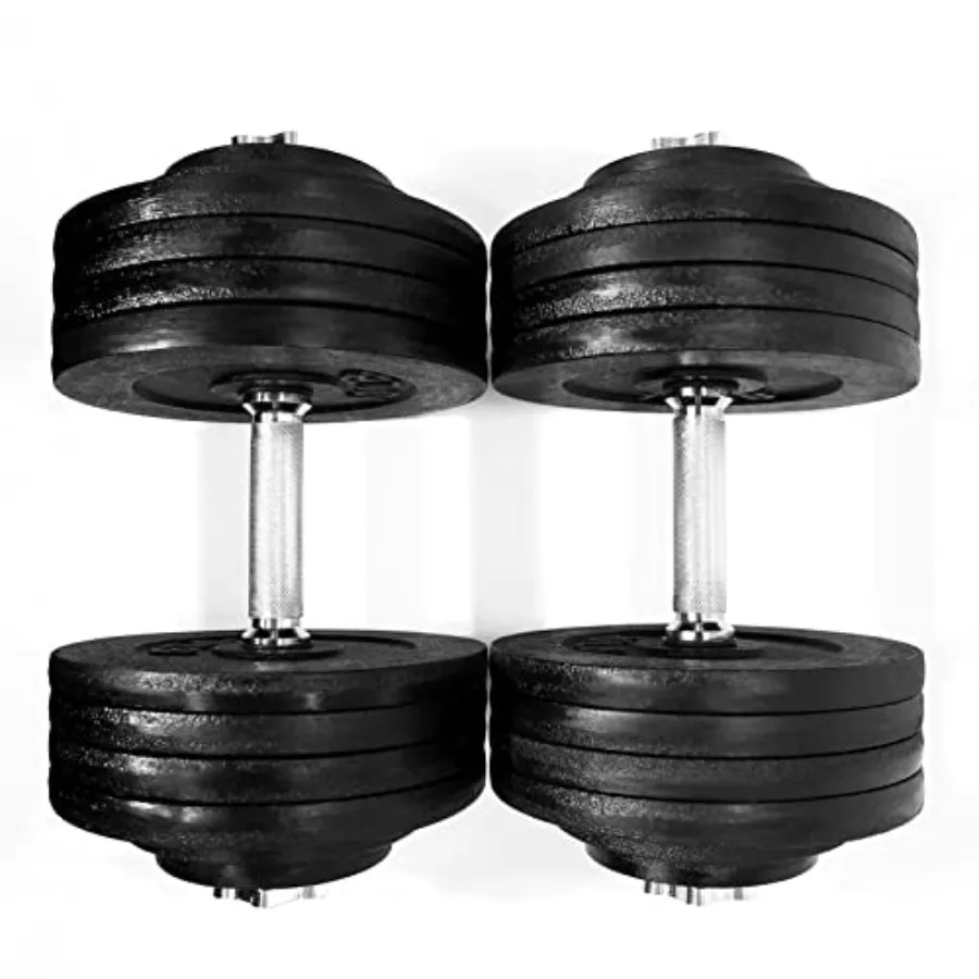 

Adjustable Dumbbell Set BlackPainted 200Lbs