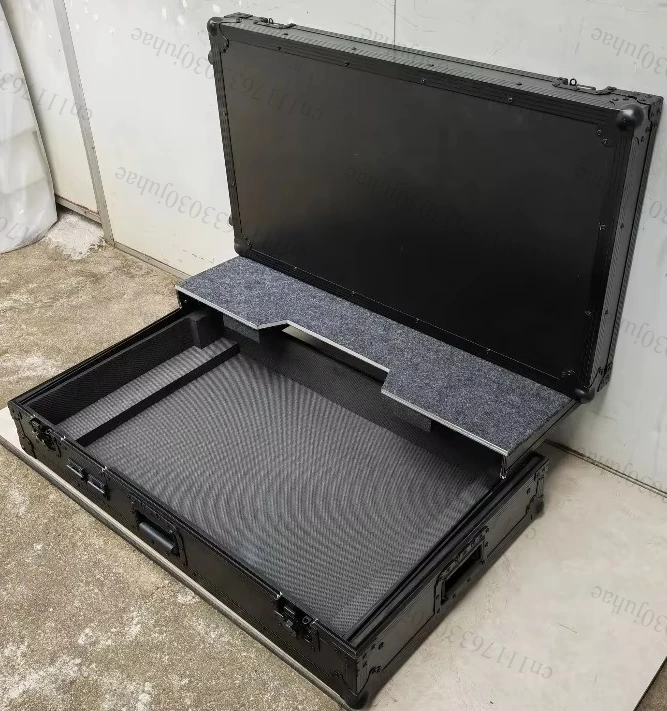 Professional DJ Equipment Hard Case for XDJ-AZ, Laptop & Sliding Opening Design, Screen Unobstructed