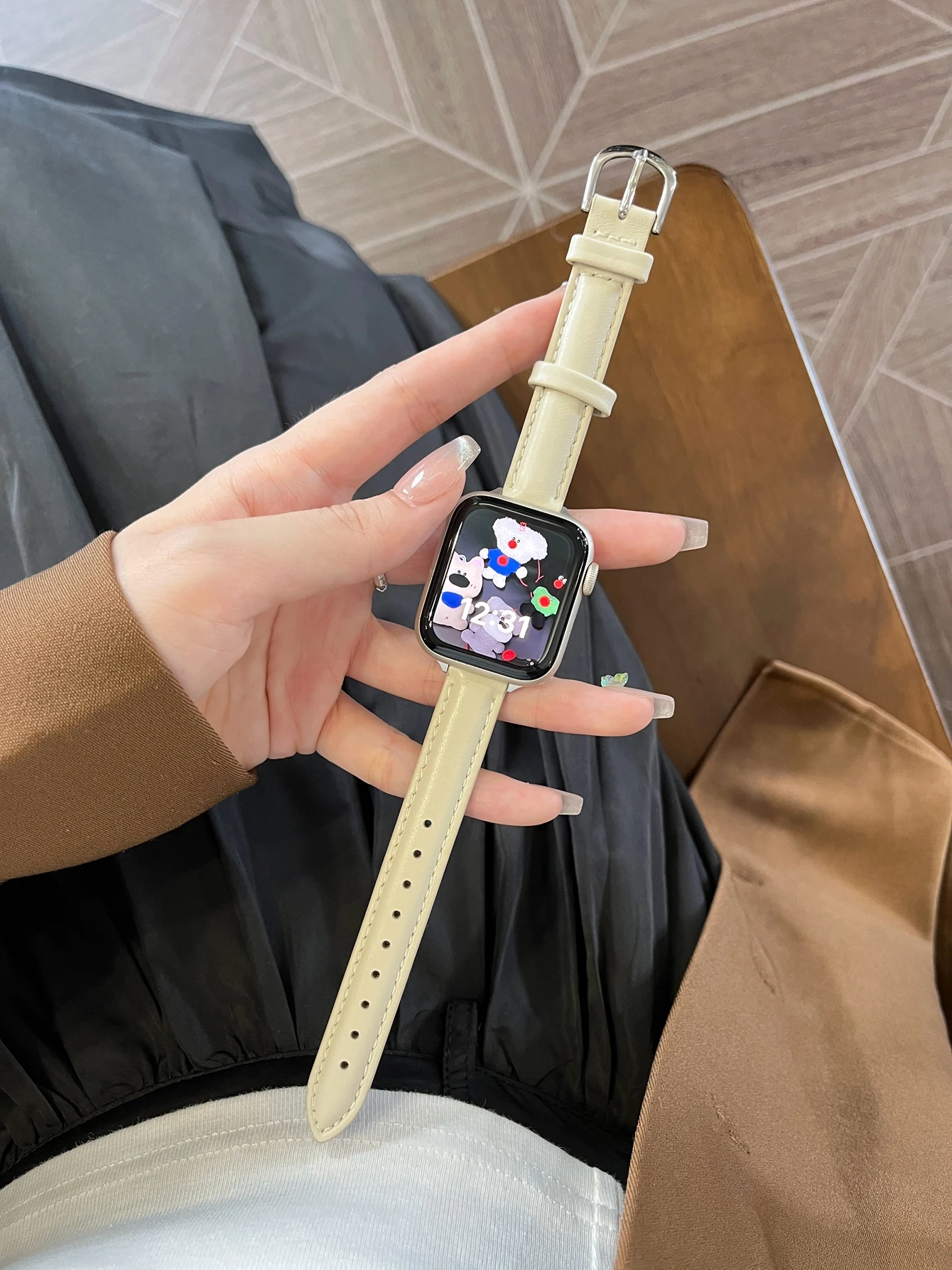 Fancy Stylish Leather loop for Apple Watch Band For Women Correa for iwatch strap