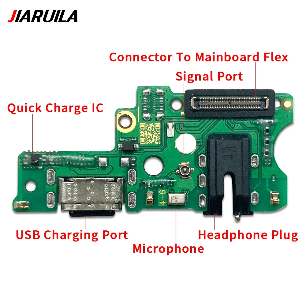20Pcs，For Infinix Camon 18T 20 Pro Ck6n Ck7N Tecno Pop 7 USB With Micro Charging Port Charger Dock Flex Cable With IC Microphone