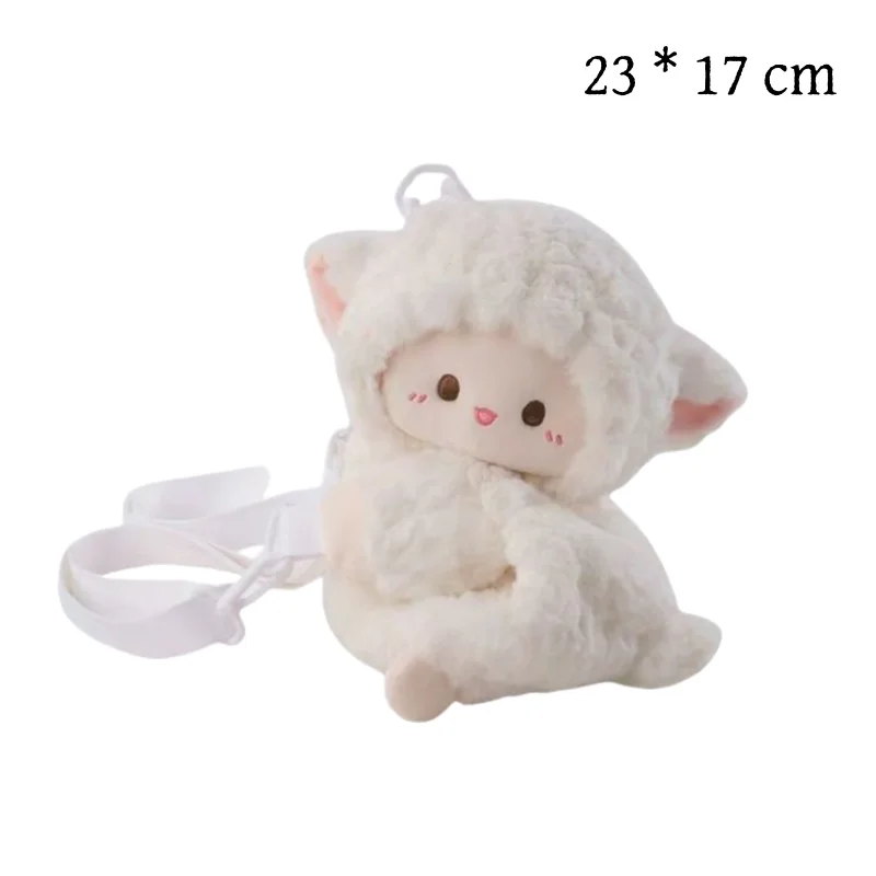 Nowa torba na imprezę High Beauty Little Penguin Lamb Cute Plush Bag Double Shoulder Small Fresh Backpack Doll Cross Shoulder Backpack
