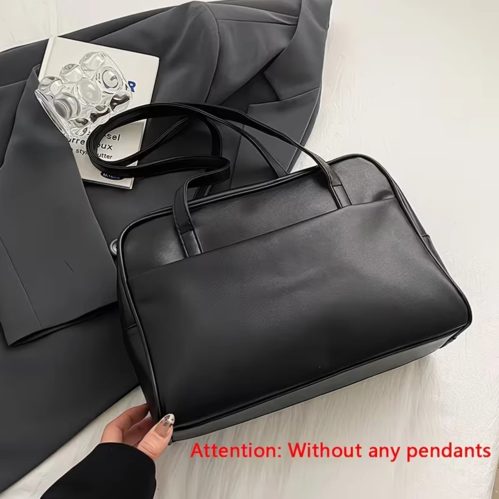 Retro-Handtasche im Akademie-Stil, trendige Damen-Umhängetasche mit großem Fassungsvermögen, hochwertige Aktentasche im koreanischen Stil – Detail 7
