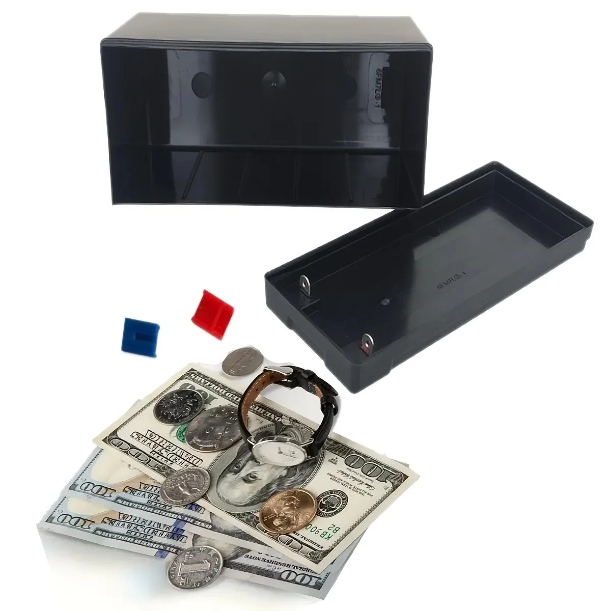 Boîte de rangement polyvalente et discrète, tirelire de grande capacité sans batterie pour bijoux, argent liquide et objets précieux