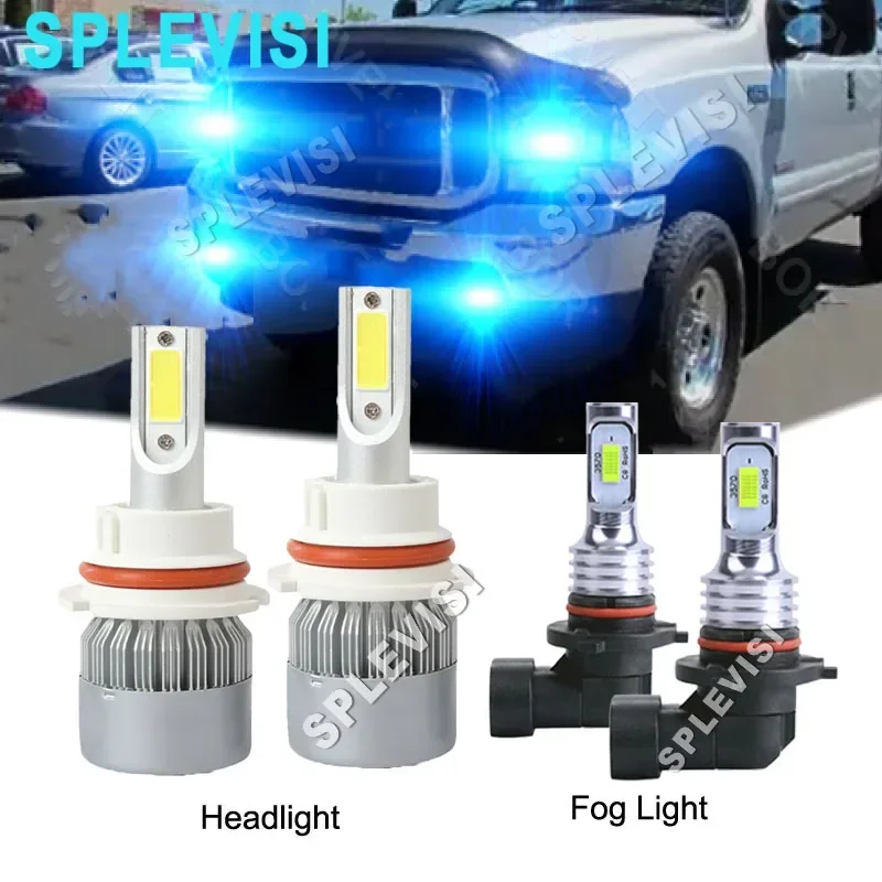 

9007 HB5 Car LED Headlight Hi Low Beam/9145 Foglight 8000K Ice blue Kit For Ford F-250 F-350 Super Duty 2001 2002 2003 2004