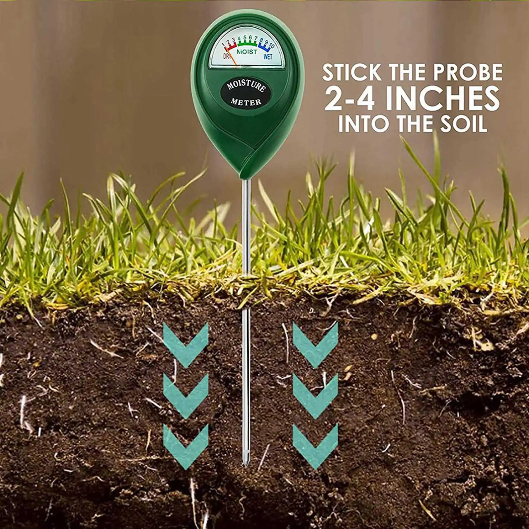 

AB47-2X Soil Moisture Meter,Plant Water Meter,Moisture Sensor For Garden, Farm, Lawn Plants Indoor & Outdoor