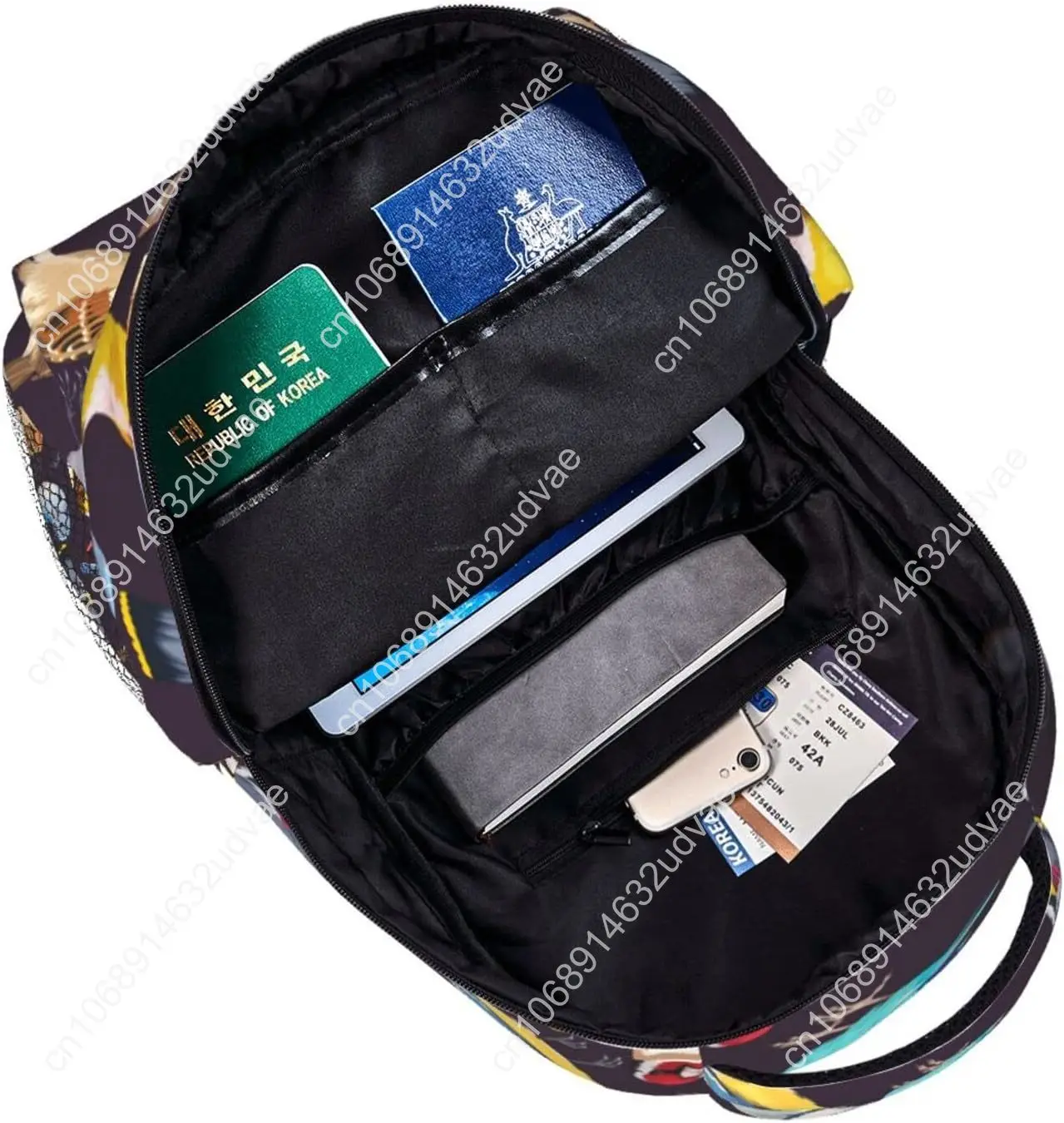 Funny Bird Pattern Backpack Big Capacity Backpack Lightweight Casual Travel Laptop Daypack for Men Women