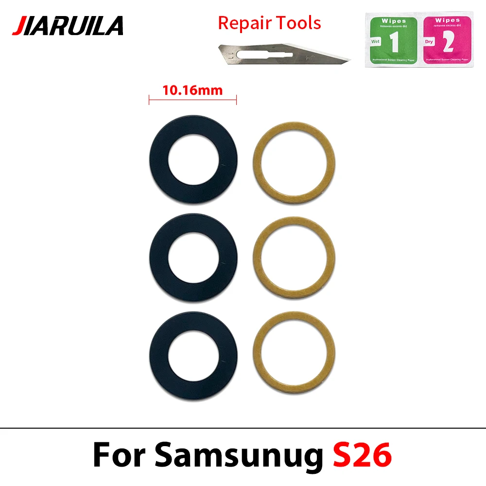 Rear Back Camera Glass Lens For Samsung S25 Ultra S25 Plus S25 S26 Plus S26 Ultra Replace Phone Lens Camera Glass With Adhesive