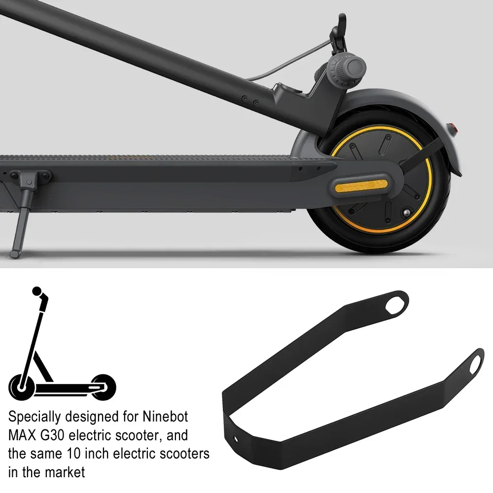 Spatbor Belakang Depan untuk Ninebot MAX G30 Lampu Belakang Peringatan E-skuter dengan Penutup Pelindung Throttle Jempol Bagian Pelindung Lumpur Ekor