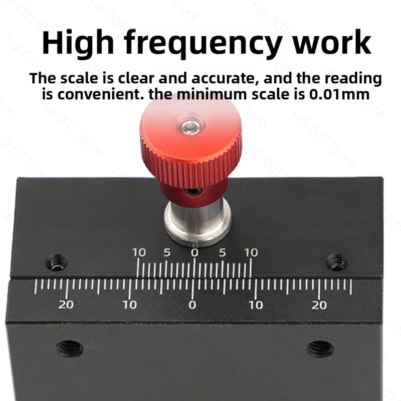Manual X-axis Displacement Platform Precision Fine-Tuning 40 Stroke Slider Gear Rack And Rack Small Dovetail Slot Slide Platform