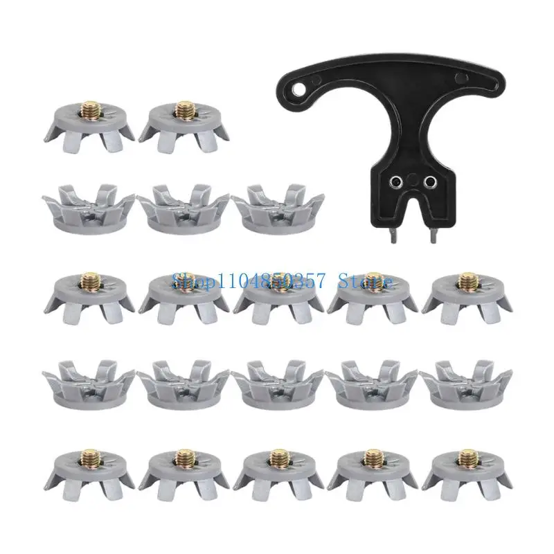 5asd 21lots Light weight Golf Shoe Spikes Waterproofed Golf Shoe Spikes Replacement