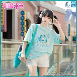 2024 Original Hatsune Miku T-shirt Short Pants Kawaii t-shirt Women Summer Tops Tee Cosplay Casual Costume Fashion Clothing