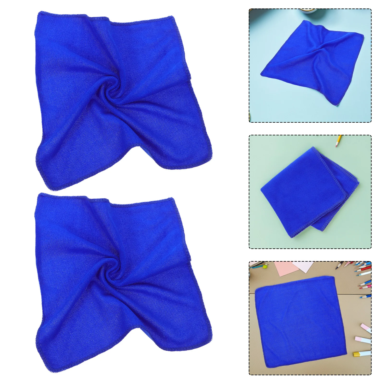 

4pcs Painting Cleaning Cloth Absorbent Fiber Towel For Art Drawing Quick Dry Soft Water Absorbent Square Scarf Supplies