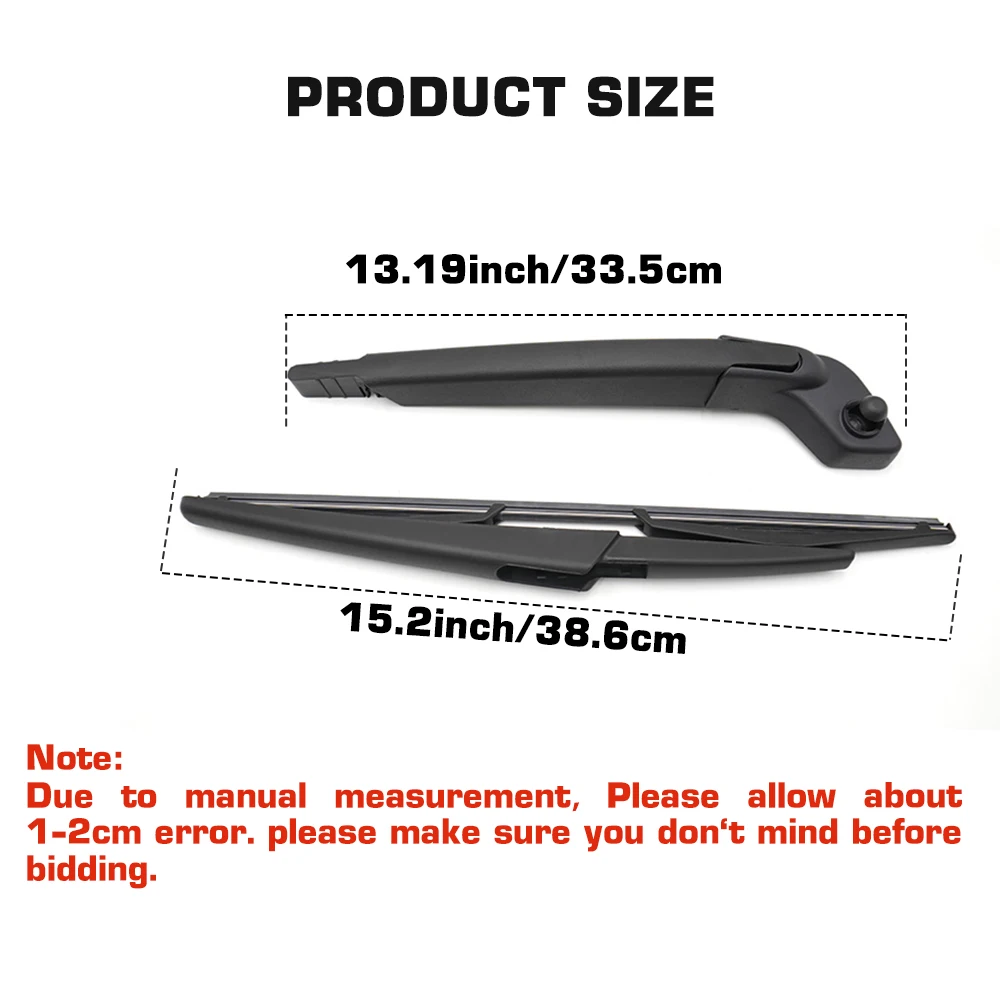 For Volvo V70 XC70 Facelifted 2003 - 2007 Wiper Rear Wiper Blade & Arm Set Kit  Windshield Windscreen Window Brush