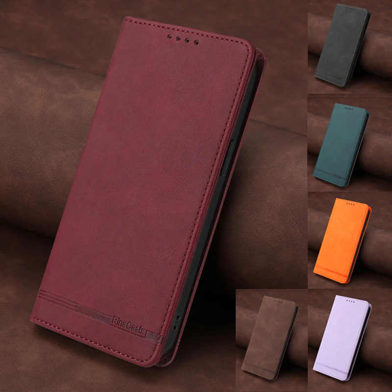 Leather Retro Anti-theft Wallet Flip Case For Samsung Galaxy F16 F06 C55 F15 F05 F54 F34 F14 F04 F23 F42 5G F62 Phone Cover Hasp