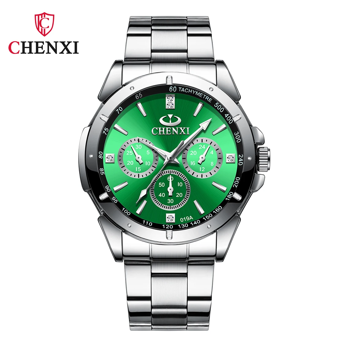 2PCS Couple Watches Original CHENXI Fashion Stainless Steel Band Men Women Analog Quartz Wristwatch Set Couples Gifts