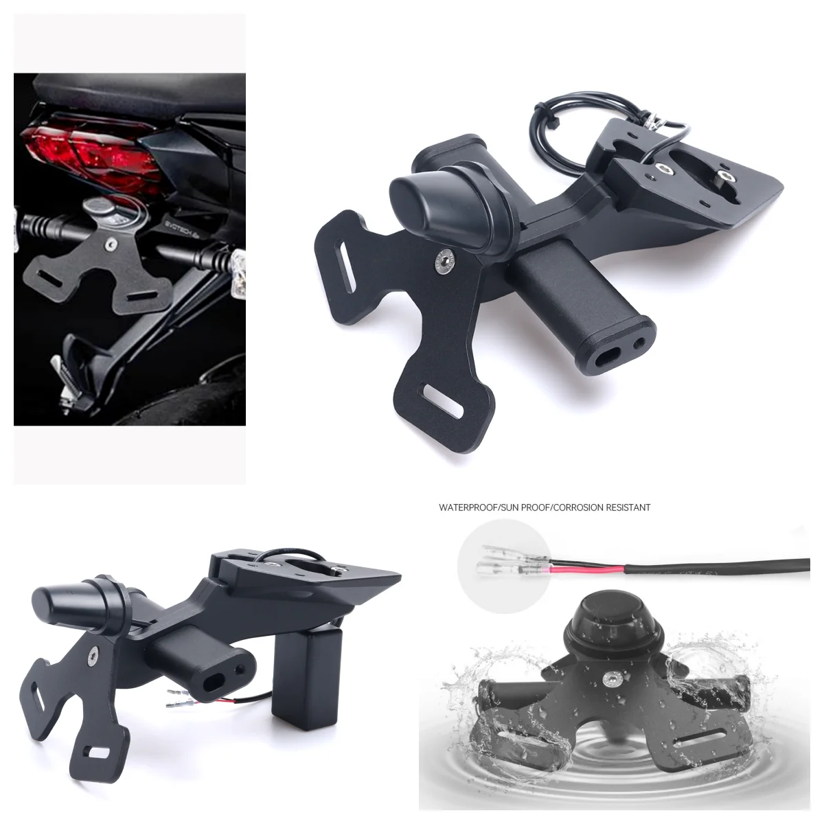 Kit eliminador de guardabarros limpio trasero de motocicleta para Street Triple 675 2007-2016/ 765 2017 up/Daytona Moto2 765