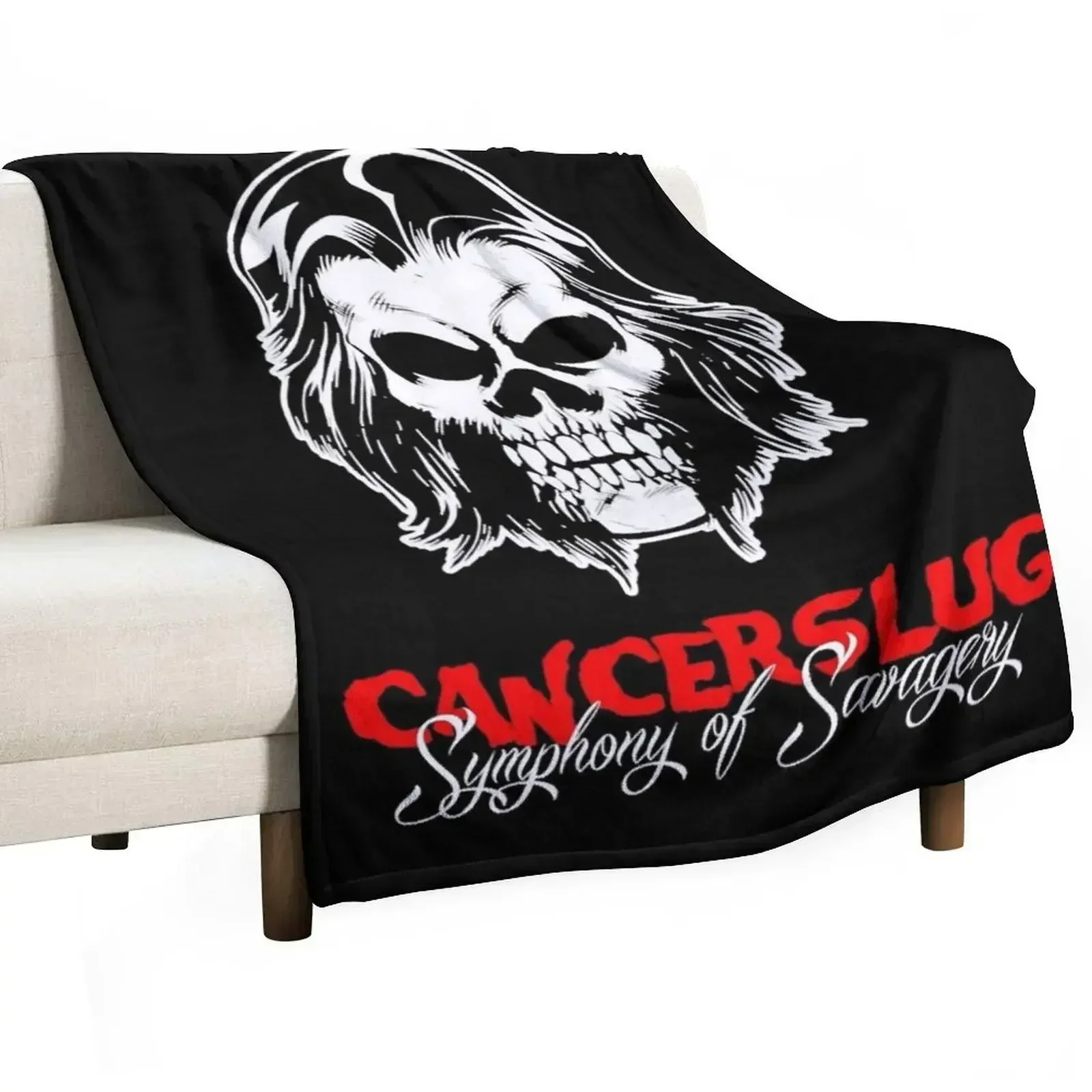 Underground PunkMetal America - Cancerslug Essential . Throw Blanket Blankets For Baby Retros Camping Flannels Blankets