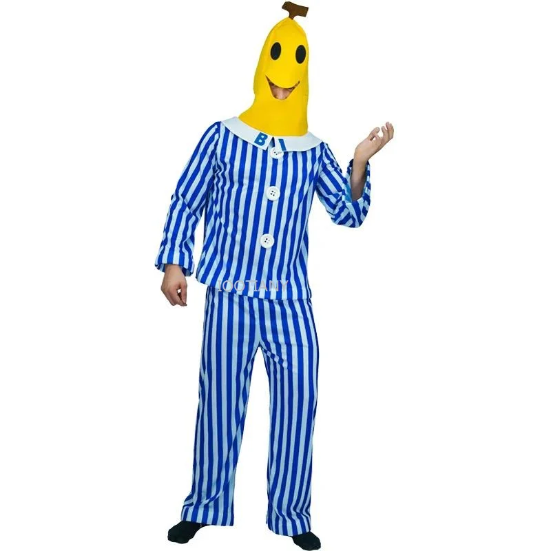 IOOTIANY 2024 Diseased Banana Hospital Illness Cosplay Bananas In Pyjamas Costume Masquerade Cos Cosplay Performance Costumes