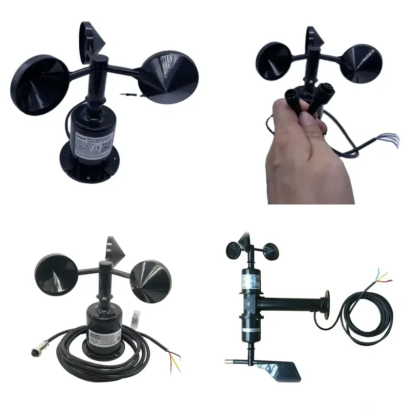 Wind speed sensor anemometer YGC-FS 12V supply pulse 4~20mA RS485 output weather measuring sensor anemometer wind speed