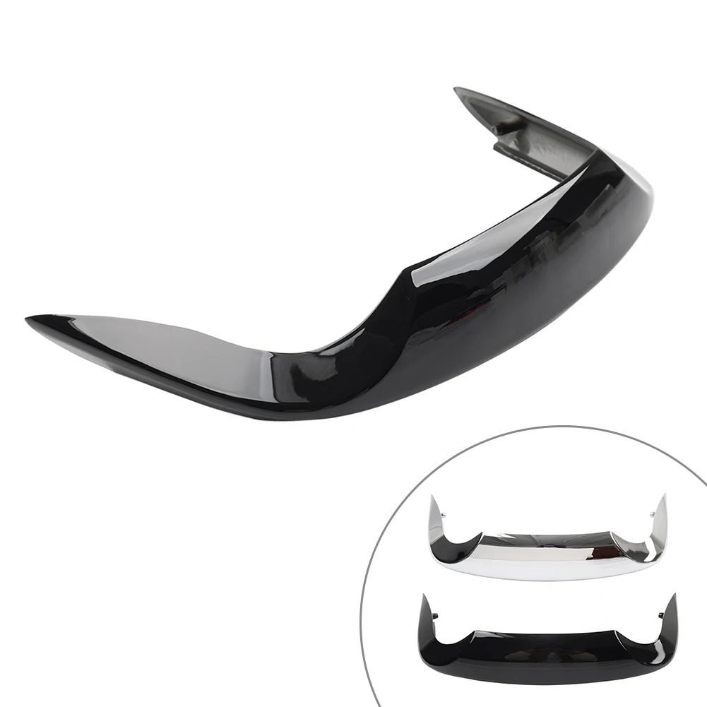 1Pc Motorcycle ABS Rear Mud Guard Tip Trim Cover For Harley Softail 2009-2017 Heritage Softail Classic FLSTC Glossy Black/Chrome