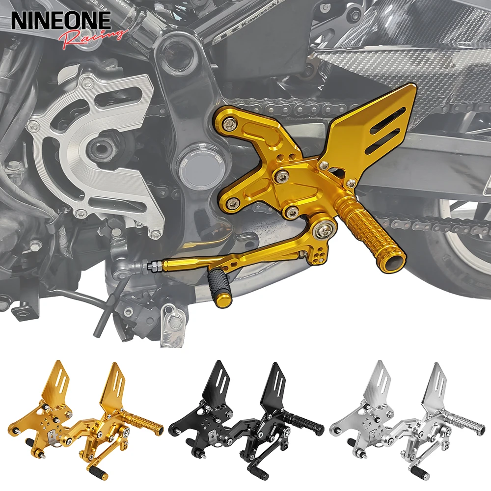 

Fit For Kawasaki Z900RS Z 900RS Z 900 RS Cafe 2018-2026 Reversed Rearset Footpeg Shifter Adjustable Footrest Rear Set Foot pegs