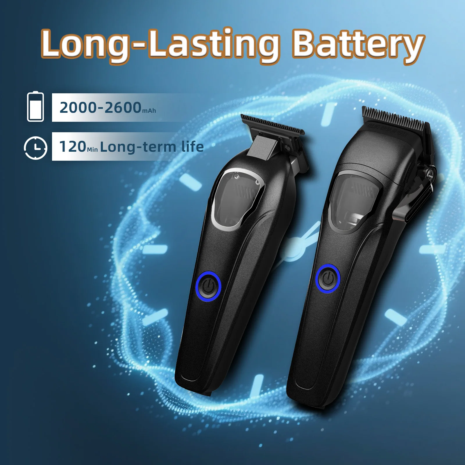 مقص الشعر 10000 دورة في الدقيقة عالية السرعة آلة قطع الشعر اللاسلكي T شفرة الشعر المتقلب للرجال الحلاق Rechargeab تصفيف الشعر أداة