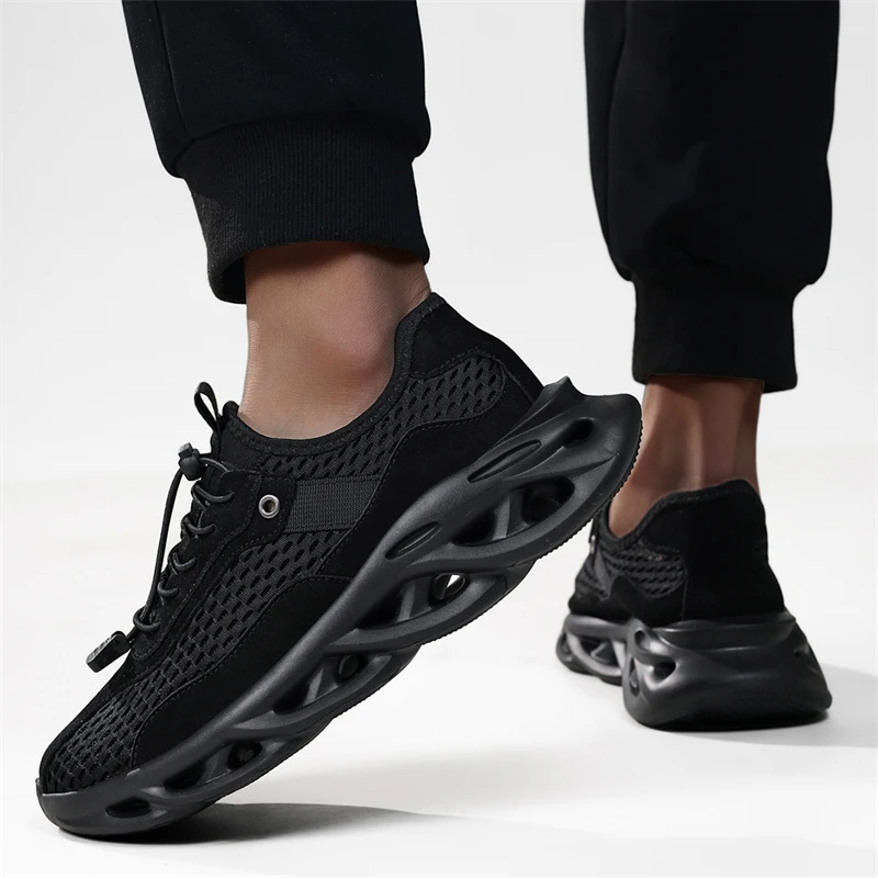 Summer Men's Running Shoes Breathable Knit Sports Shoes Men Trainers Comfortable Lightweight Casual Sneakers Man Walking Shoes