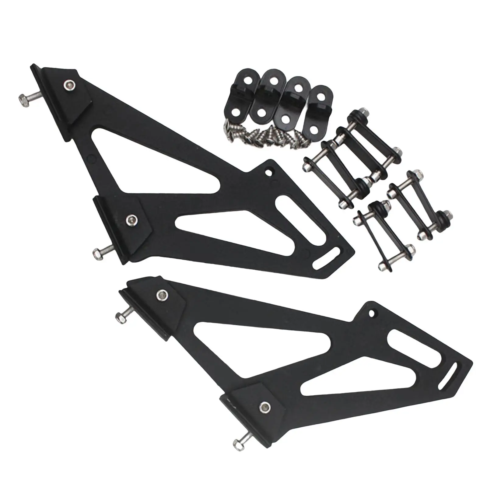 Spoiler Legs Mount Brackets Aluminum Alloy Professional Accessories Black