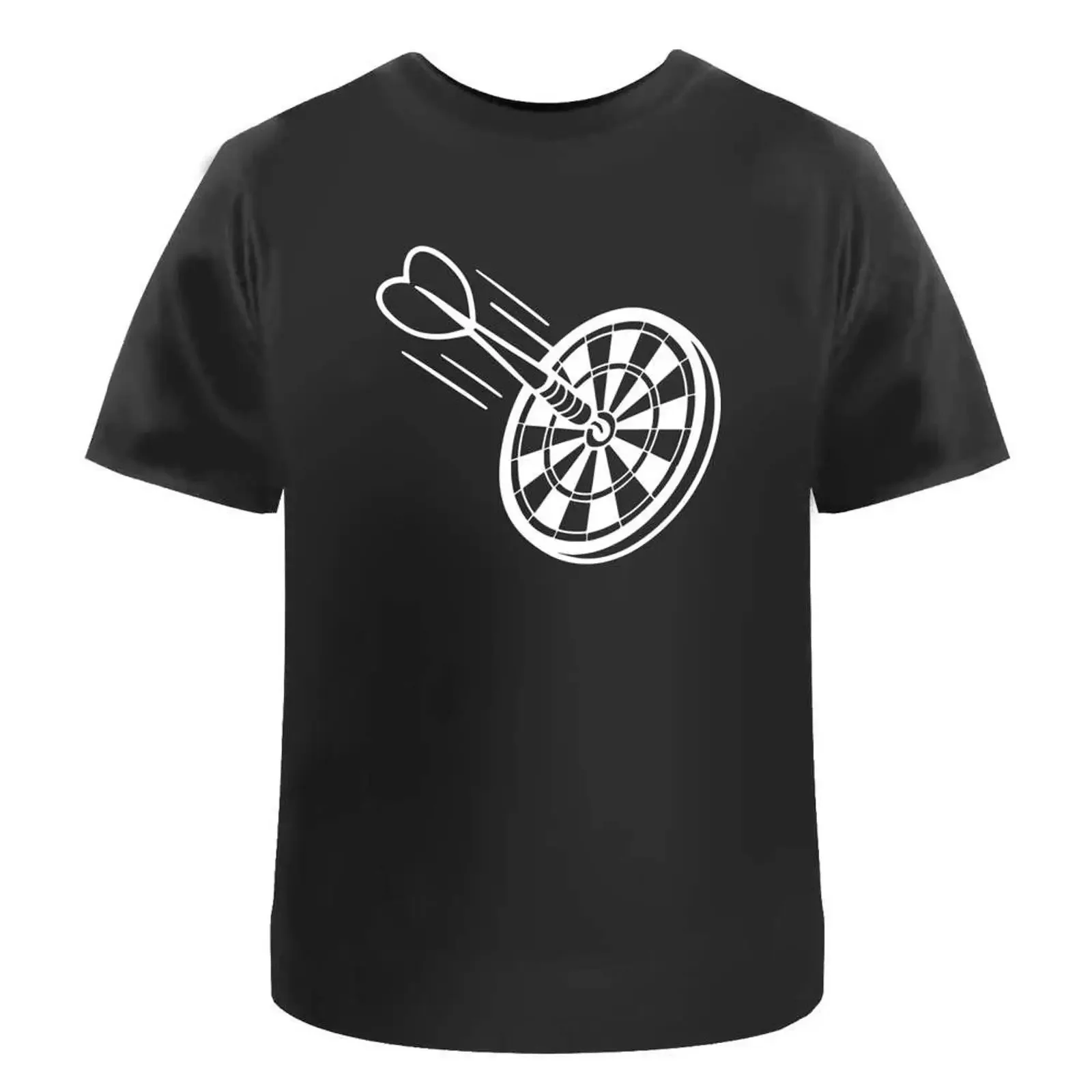 'Darts Bullseye Action' T Shirt 100 Cotton S XXL TA054471 vintage Washed Top For Everyday Wear homme Versatile Breathable Soft