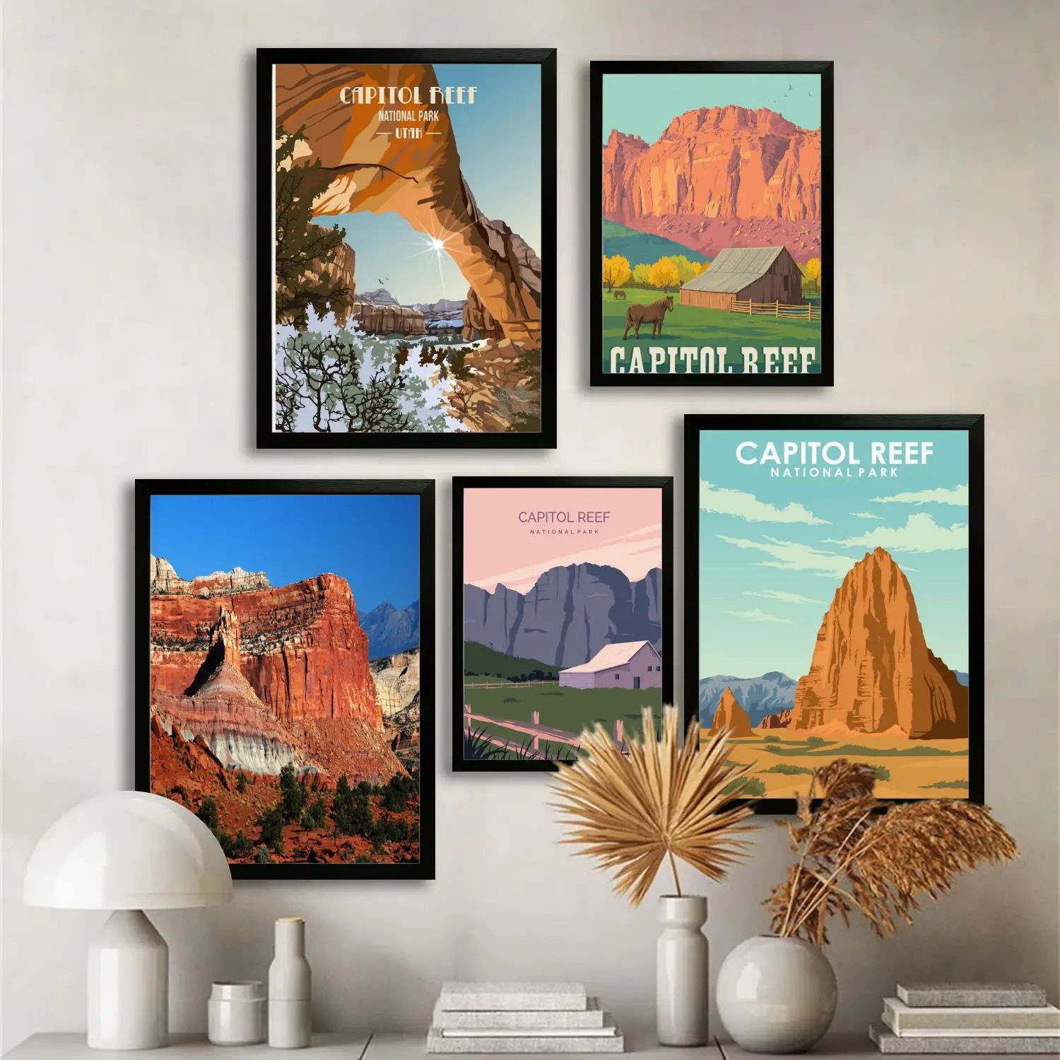 Ступица Риф, национальный парк, холст, художественный постер, настенная живопись, печать, современные семейные постеры для декора спальни, декоративная живопись Ступица Риф, национальный парк, холст, художественный постер, настенная живопись, печать, современные семейные постеры для декора спальни, декоративная живопись