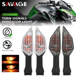 Ligue a luz do sinal para Kawasaki, Indicador Flashers, Z400, Z650, Z800, Z900, Z1000, Z250, Z300, Versys X300, 1000, 650, KLR NINJA 125, Z250SL