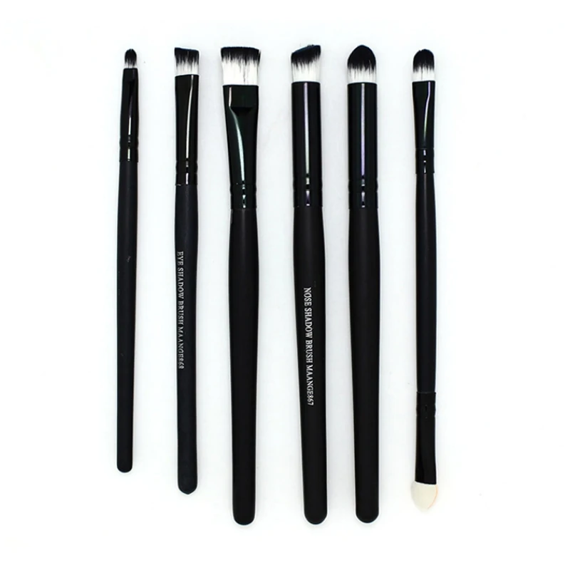 MANAGE Professional 6 Pcs Makeup Eye shadow Nose Shadow Smudge Brush Set Cosmetic Tool Kits