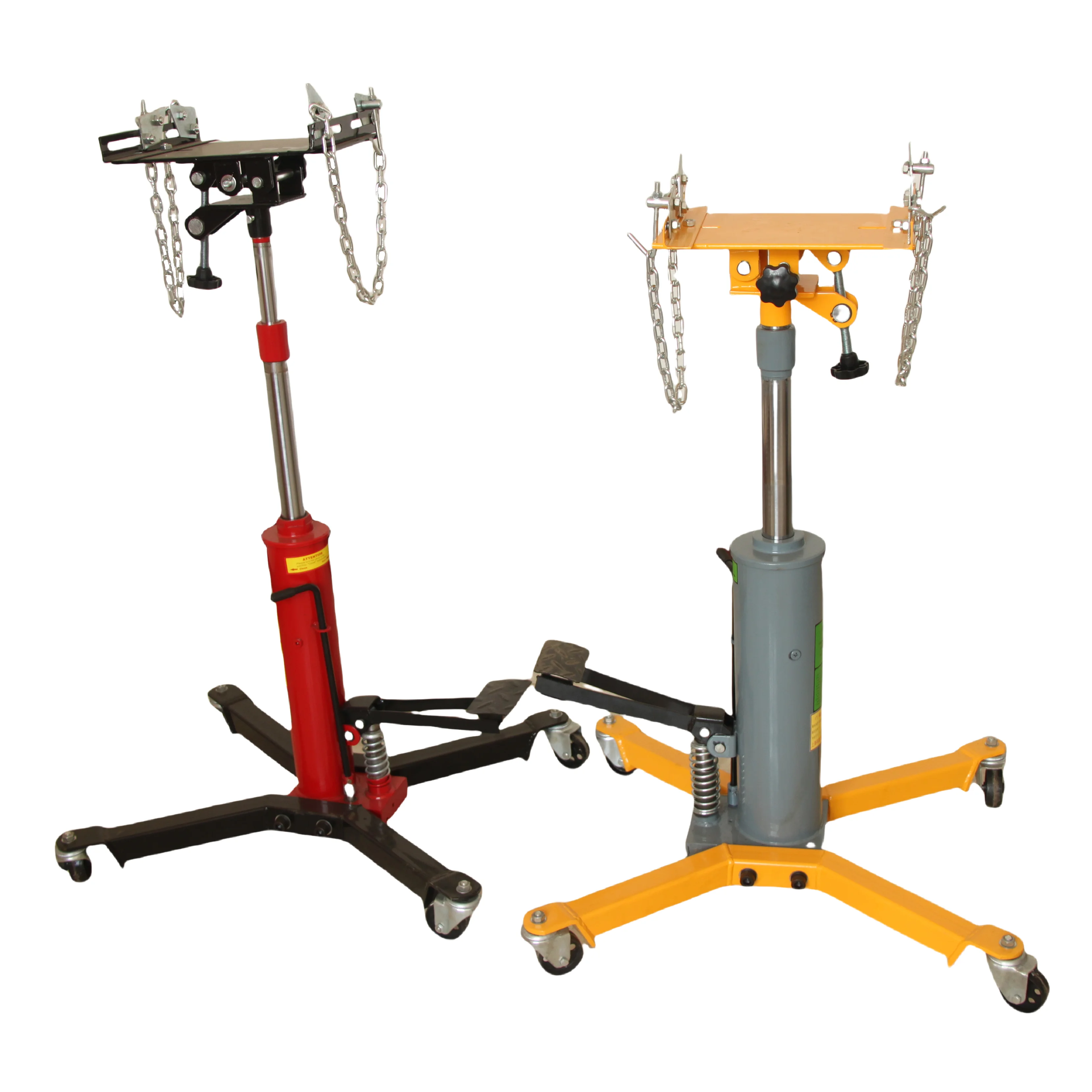 High Quality 0.5T Garage Lifting Heavy Machinery Pneumatic Telescopic Semi Truck Transmission Jack with Safety Features