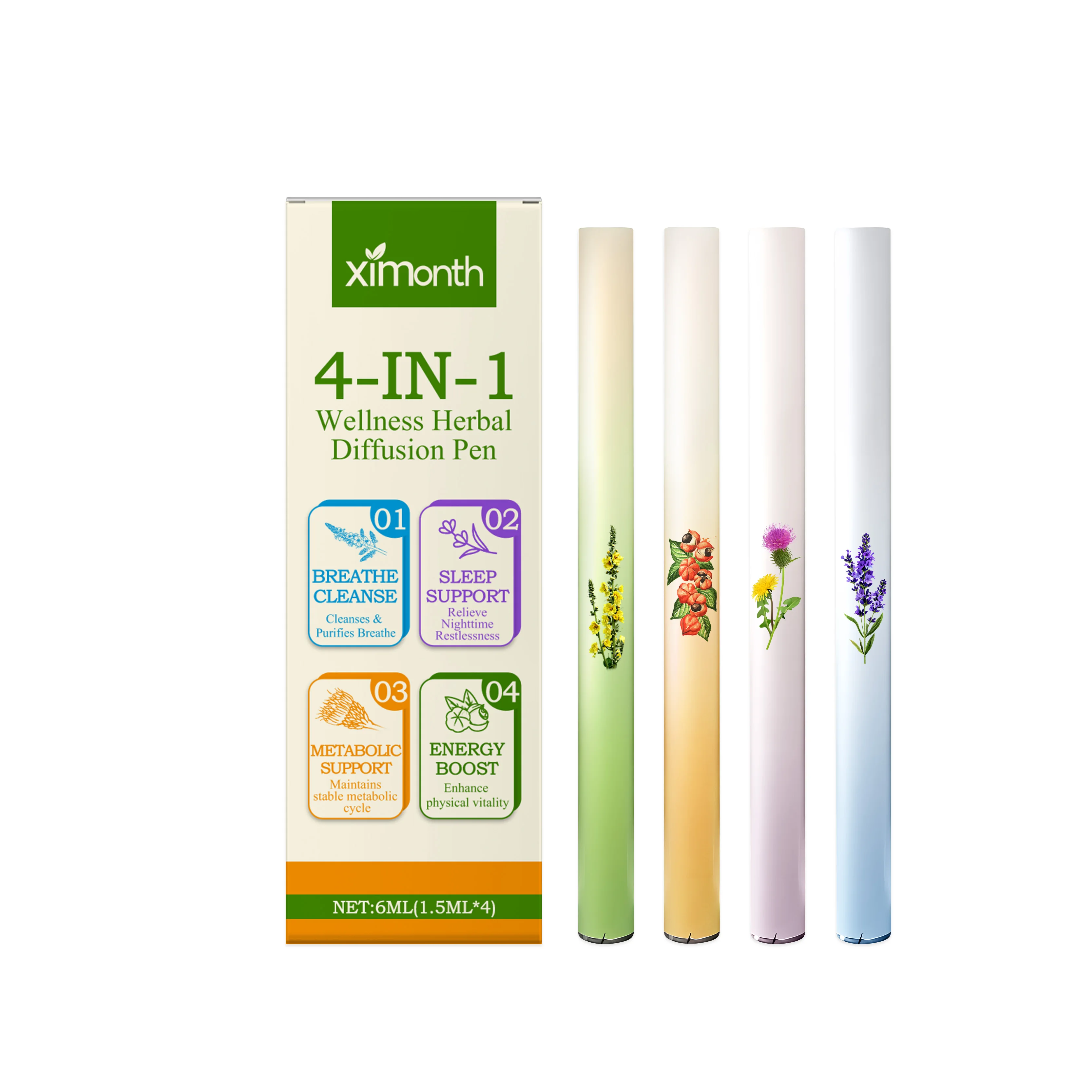 Pena Herbal Diffusion 4 in 1 u - Herbal Wellness Healthcare ulasan dan harga