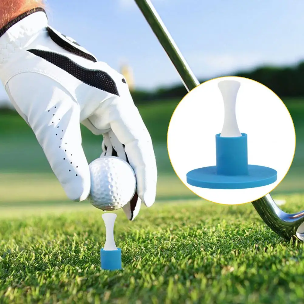 Rubber Golf Tee Holder Set Core Design Golf Nails Training Driving Range Tee Stable Golf Holder Packed For GolfEnthusiasts