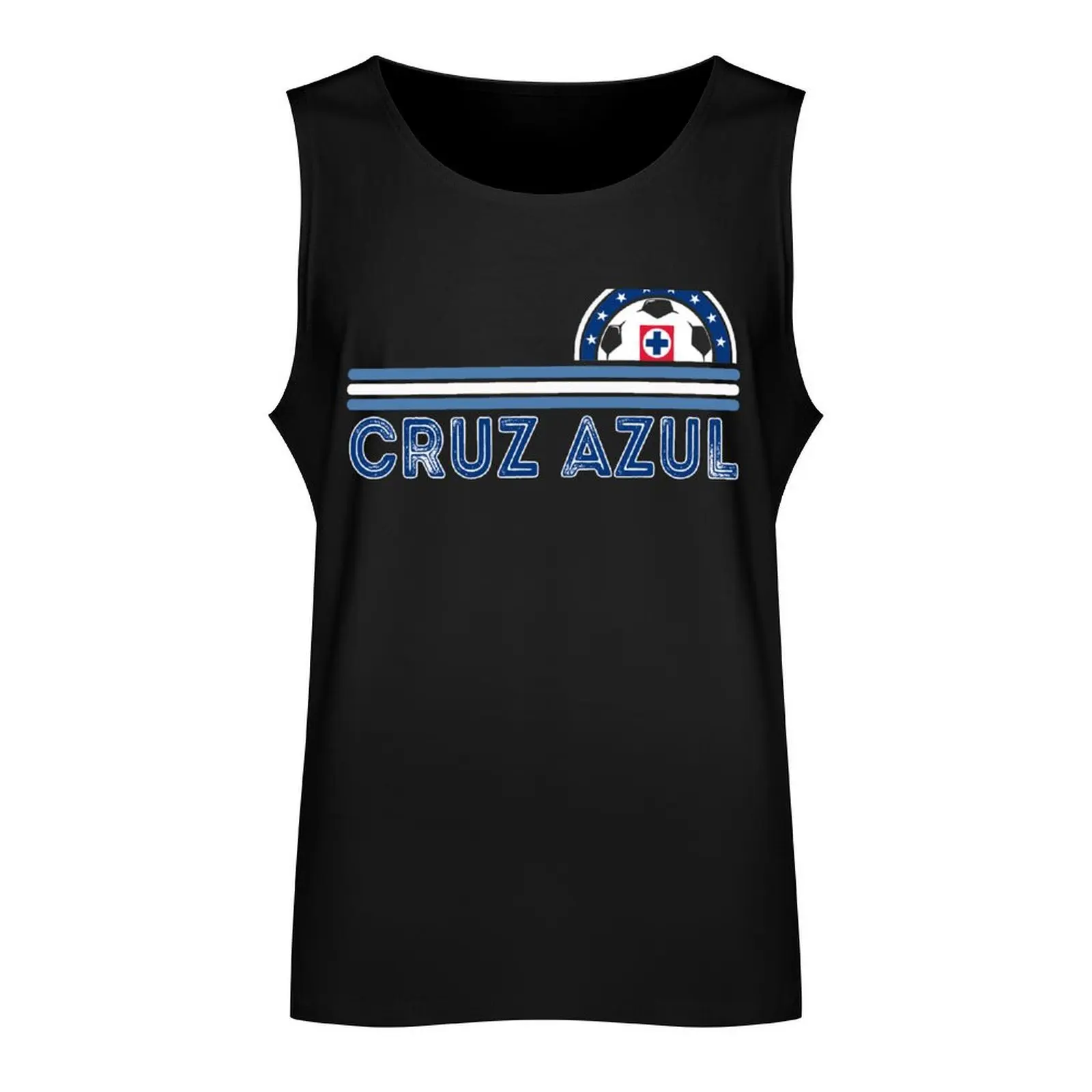 Cruz Azul Mexican Team With Soccer Ball Tank Top gym men Gym man cotton t-shirts man