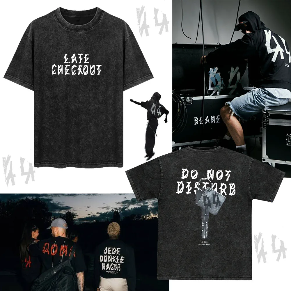 44 LABEL GROUP Custom Vintage-Washed Cotton T-Shirt — High-Quality Oversized Fit, Unisex Graphic Top