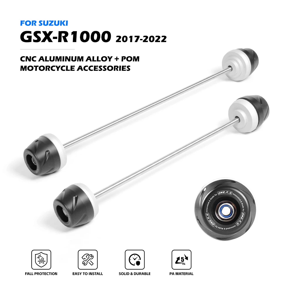 

GSX-R 1000 Rally Front Rear Axle Fork Crash Slider For SUZUKI GSXR1000 2017-2023 Wheel Anti-Collision Protector Motorcycle Parts