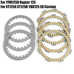 Clutch Plate Friction Disc Plates For Yamaha YBR125 Custom ED XT125R XT125X ATV YFM125R Raptor 125