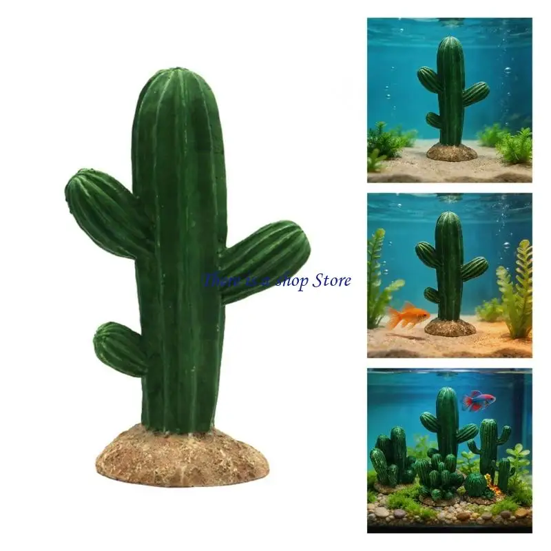 D0AD Realistic Durability Resins Succulents Sculpture Simulation Cactus Plant