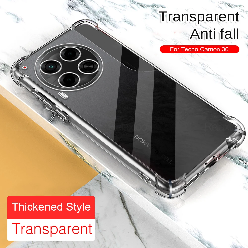 Case For Tecno 30 4G 5G 30Pro 30Premier 30 Premier 2024 phone shell For Tecno Camon 30 Pro 6.78inch Clear Airbag anti-fall cover