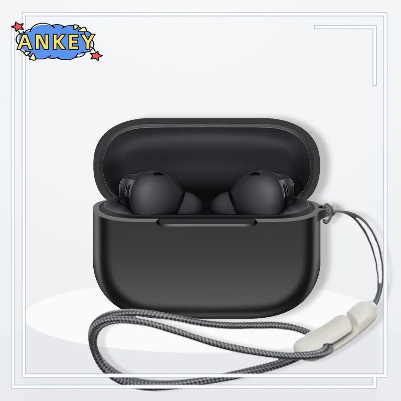 Für Huawei FreeBuds SE4 ANC Hülle Kopfhörer Premium Silikonhülle Stoßfester, zugänglicher Ladeanschluss mit Trageband