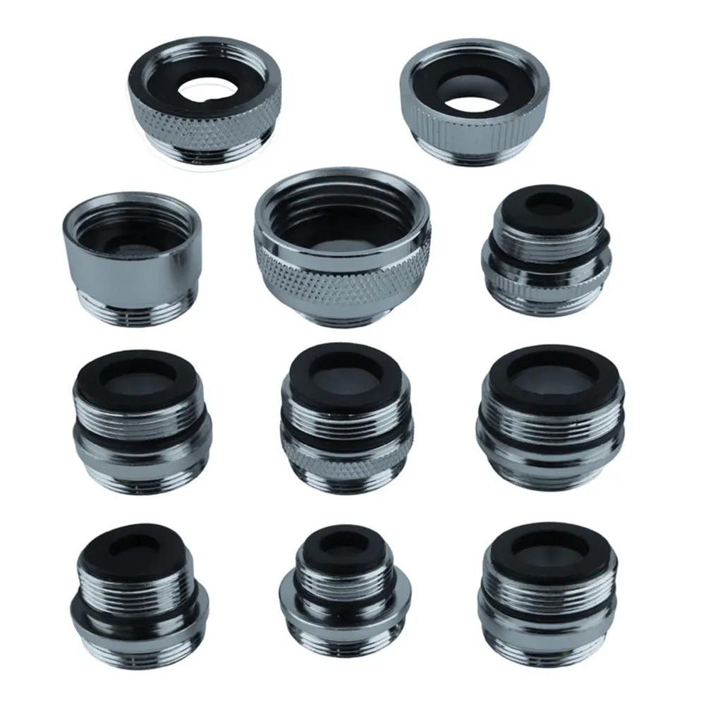 11Pcs Brass Plumbing Adapter Kit for Sink Sprayer and Hose Attachment Using Standard Threaded Interface for Residential Use