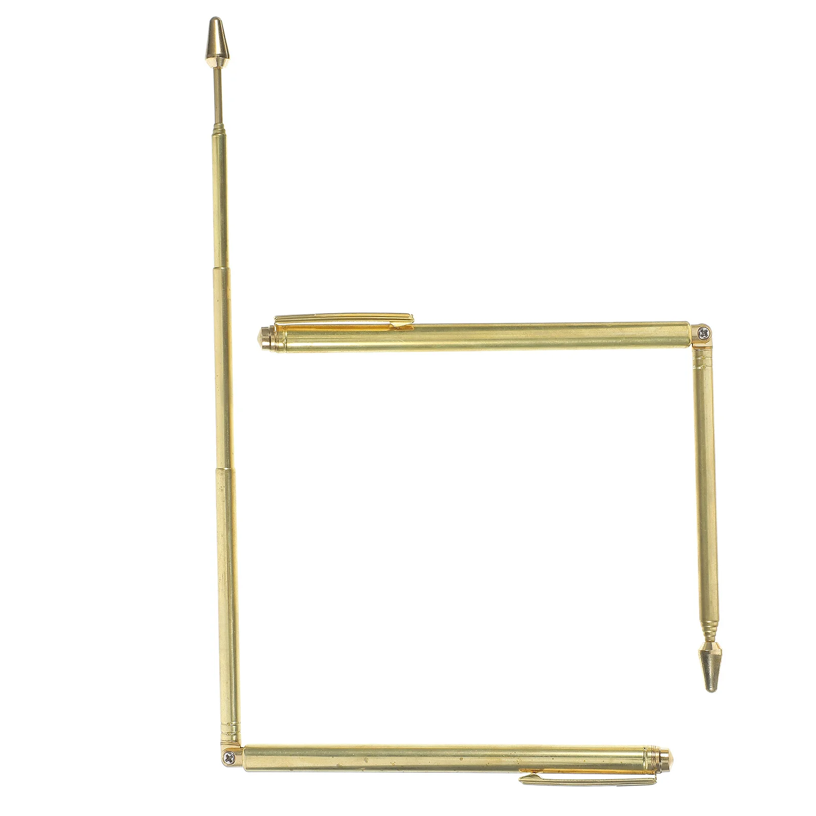 

2Pcs Durable Stainless Steel Dowsing Rods Portable Divination Tools Smooth Swing Long Lightweight for Outdoor Use