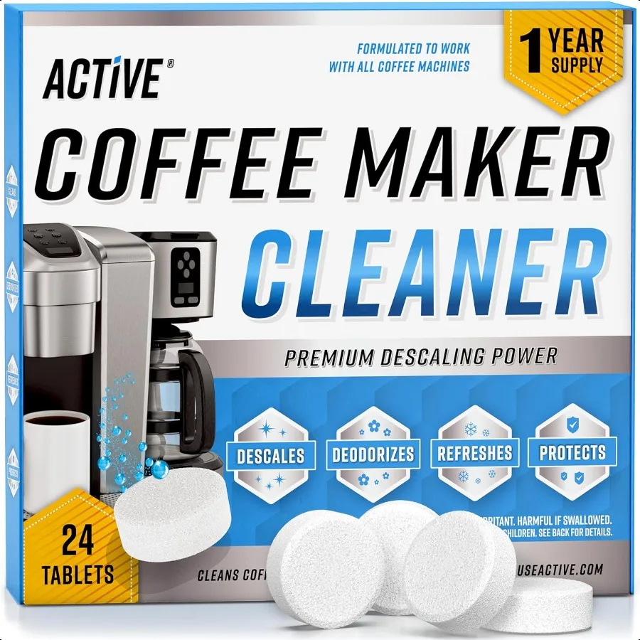 

Coffee hine Cleaner Descaler Tablets 24 Count Compatible With Nespro Keurig Ninja Delonghi Miele Coffee Maker Pot Descaling Cle