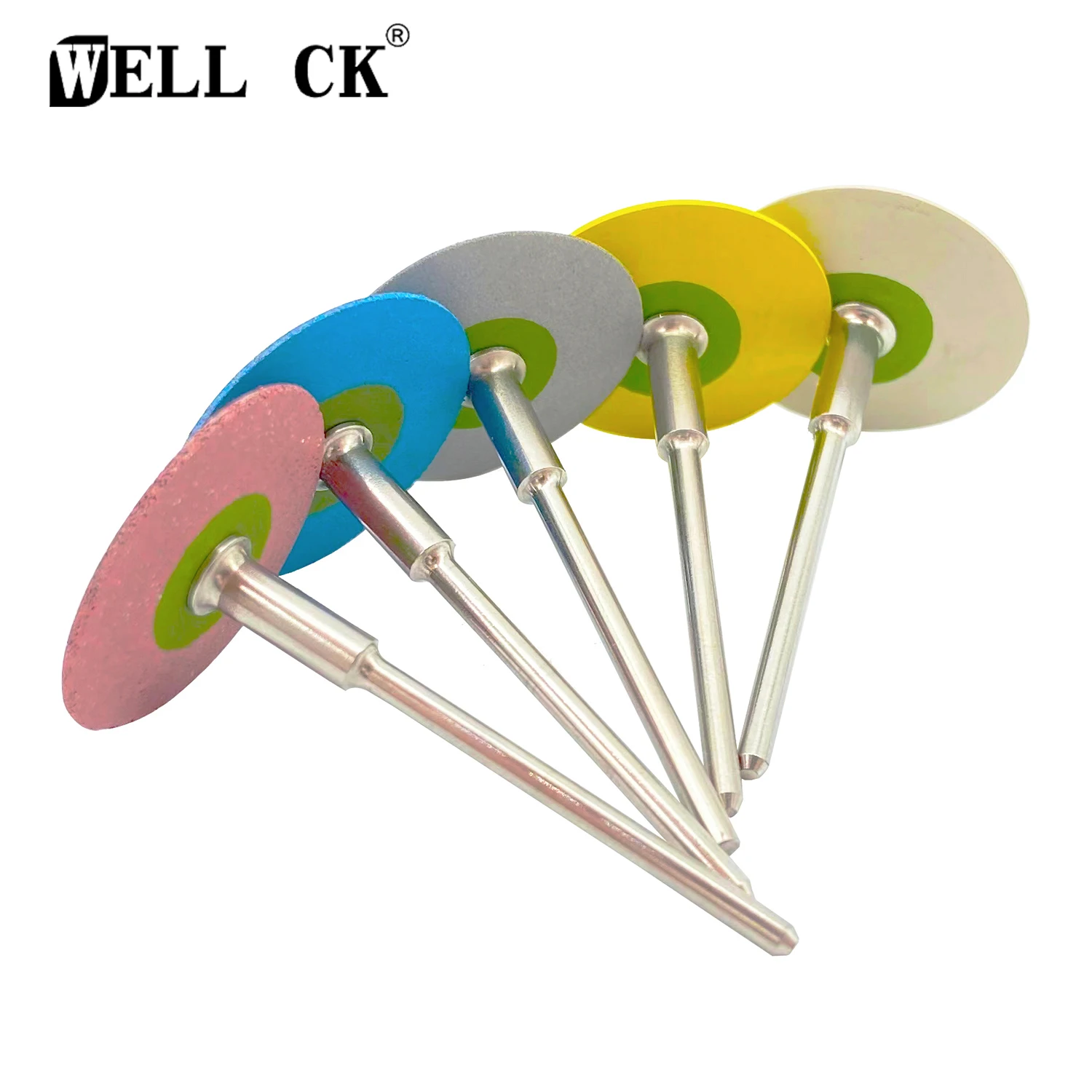 1Pc Dental Rubber Diamond Polisher Polishing Wheel Disc Grinder For Zirconia Porcelain Workpiece Dental Lab